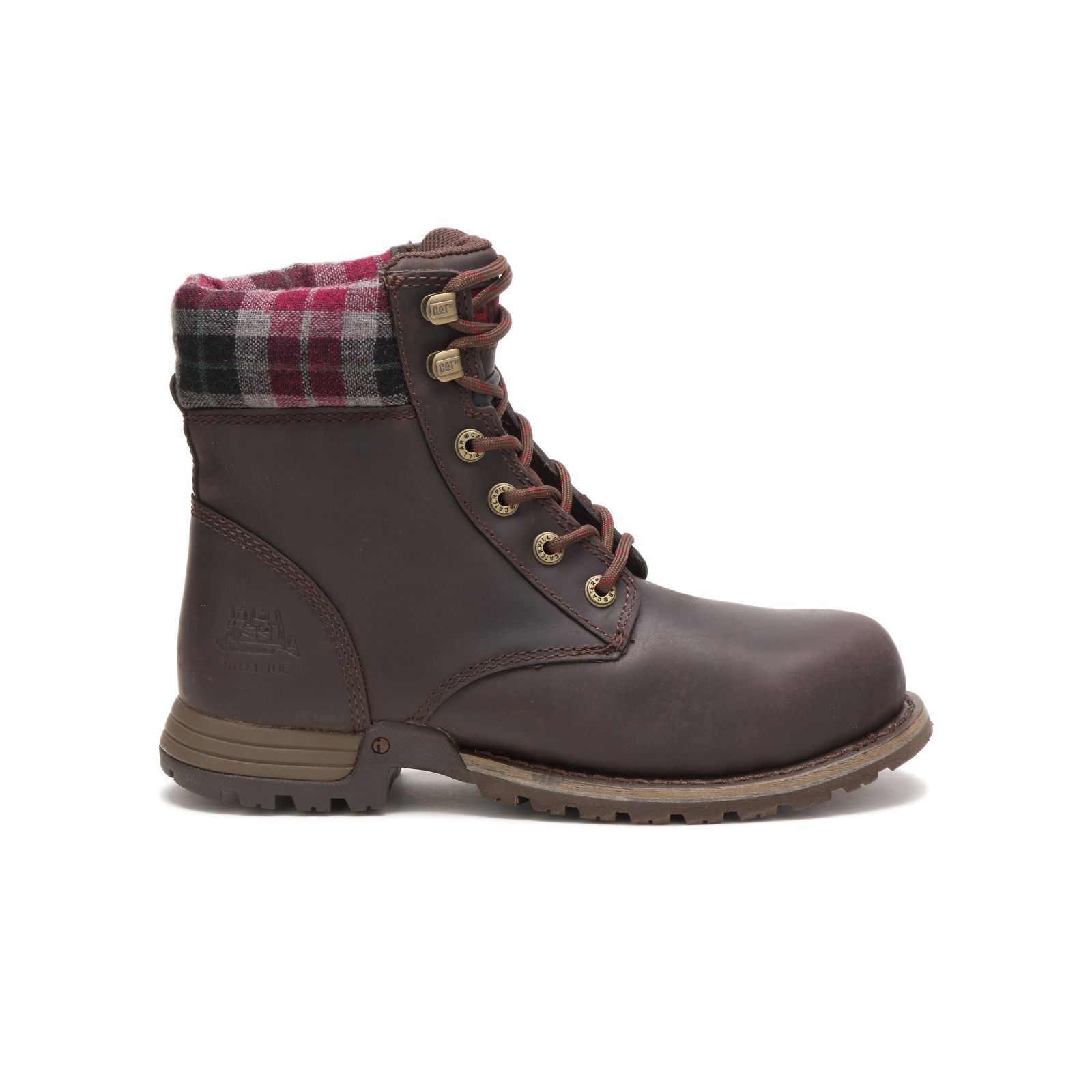 Caterpillar Kenzie Steel Toe - Womens Steel Toe Boots - Brown - NZ (016HRBWMF)